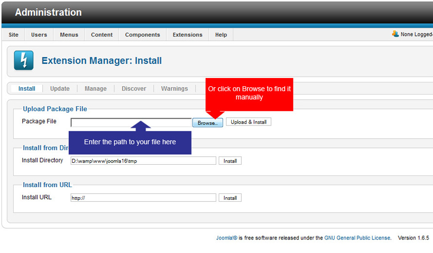 Install JV Framework through extension manager