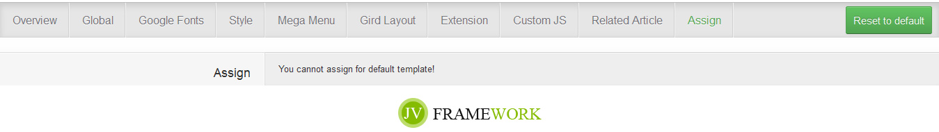 JV Framework assignment