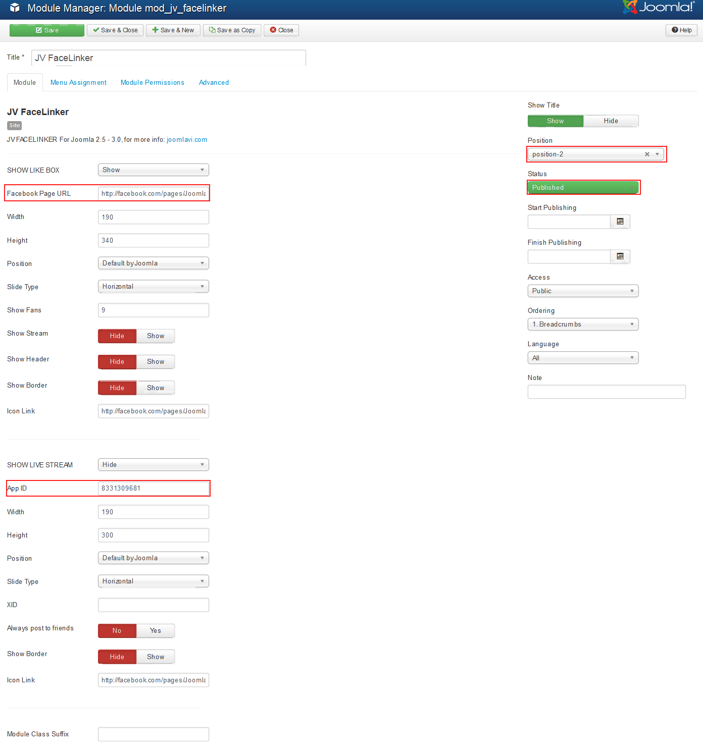 tab module 