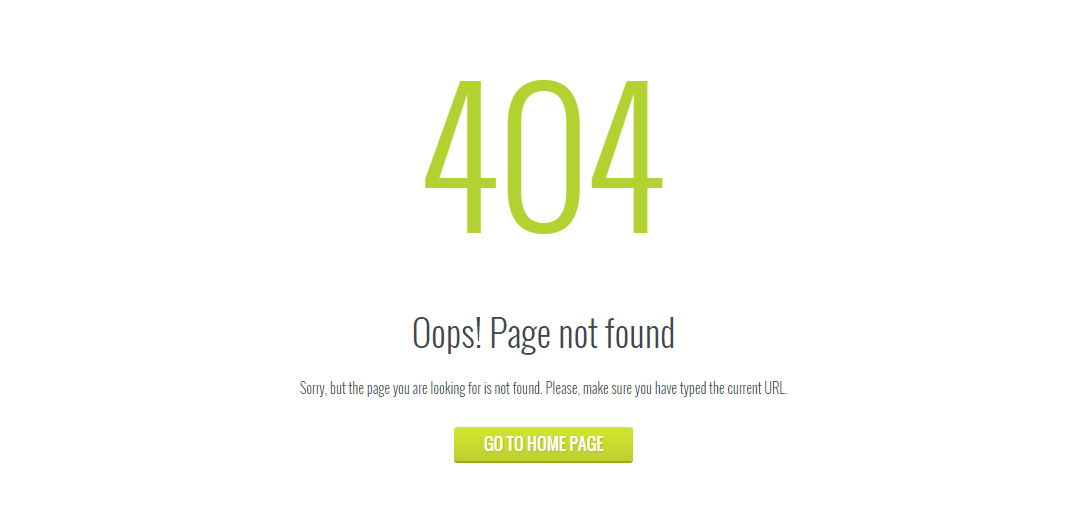 404 page