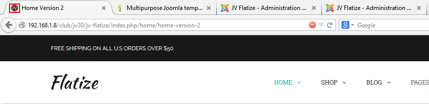 edit favicon in joomla site