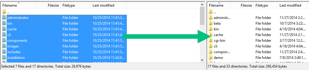 up load files via ftp