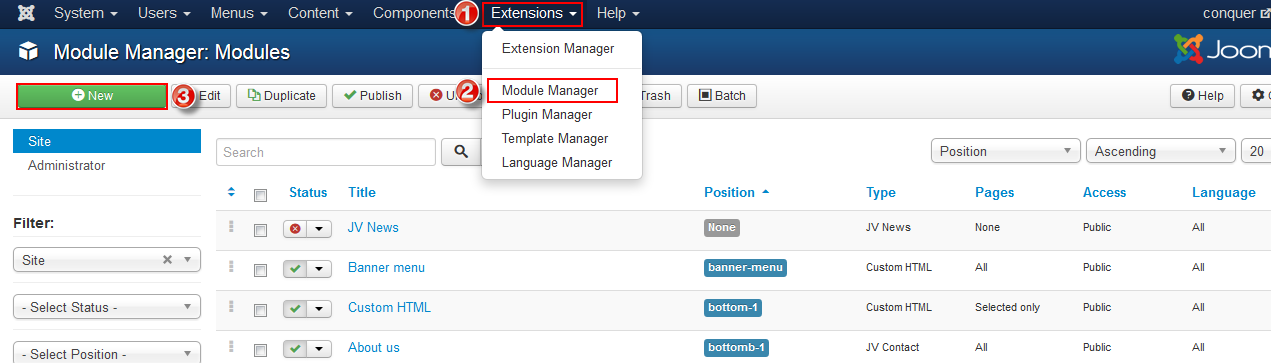 add a new module