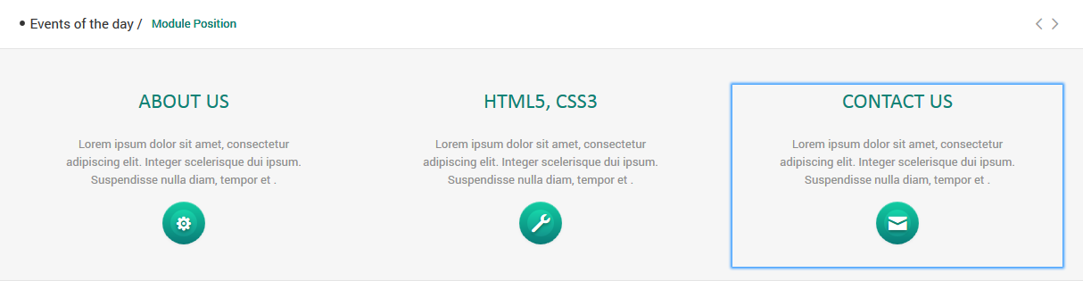 module custom html frontend