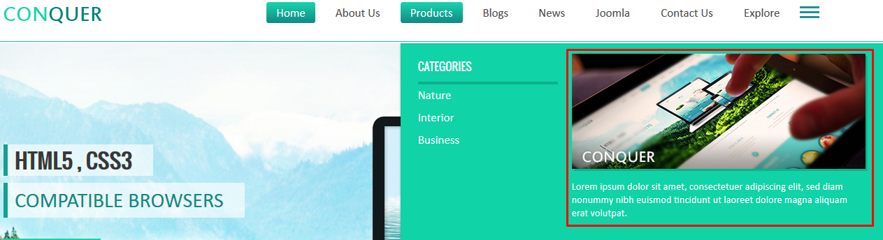 module custom html frontend