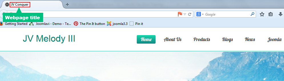 edit webpage title
