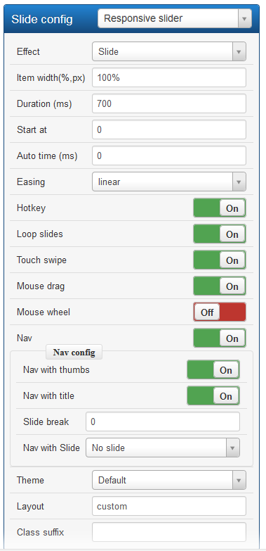 slide source config