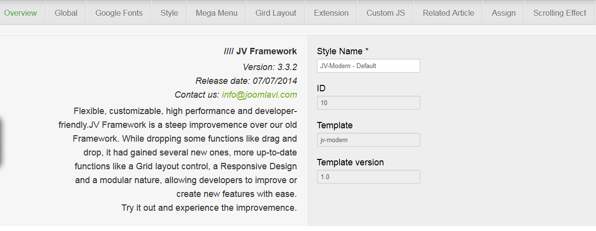 overview framework