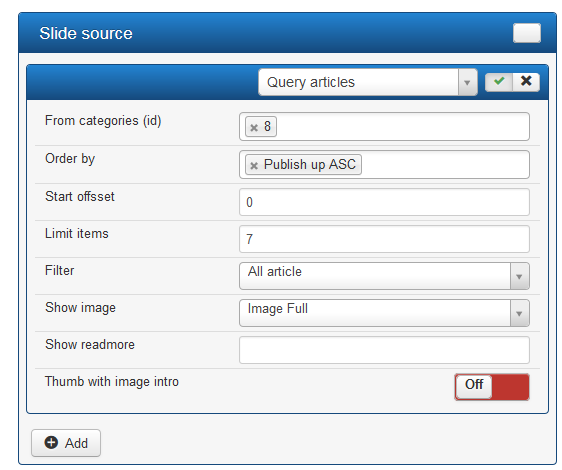 slide source settings