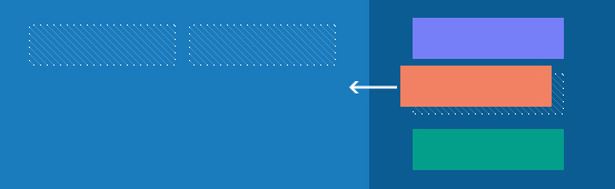 drag-and-drop module position