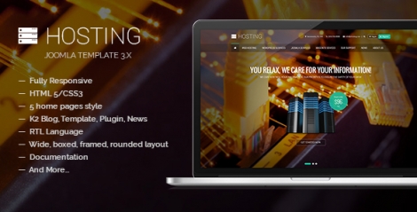 Hosting - Multipurpose Joomla Template